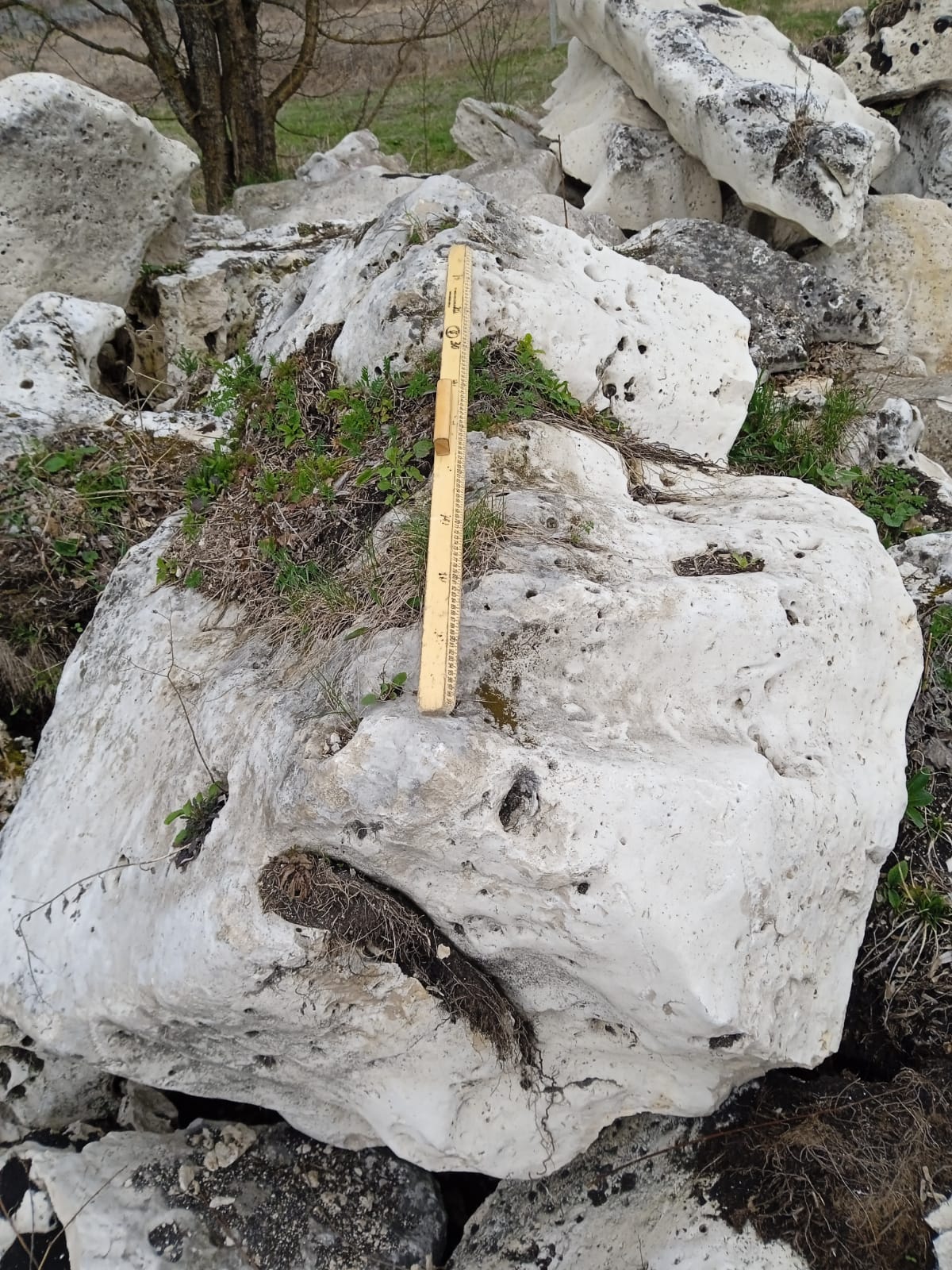  Выветренный известняк (степной) фр. 500-1500 мм.  купить в Москве    8 500 руб/т   фото 