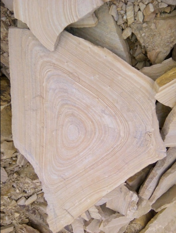 Форматный камень (плаха) пошаговая дорожка от 70-150 см (4 -12 см)  купить  в Москве плитняк  форматный плаха желтый песчаник 9 000 руб/т   фото 