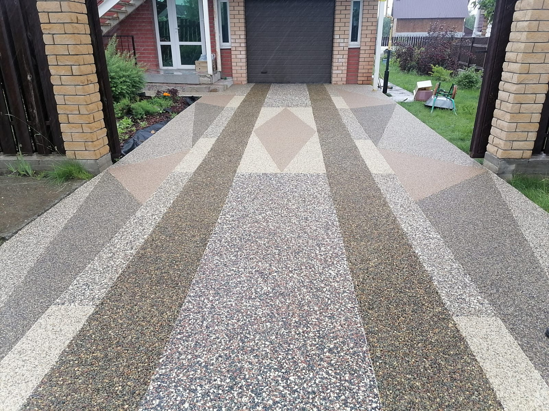 Каменный ковер <br> дорожки и облицовка